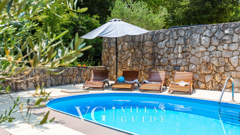 Villa Risika 1 with pool island Krk Bazen