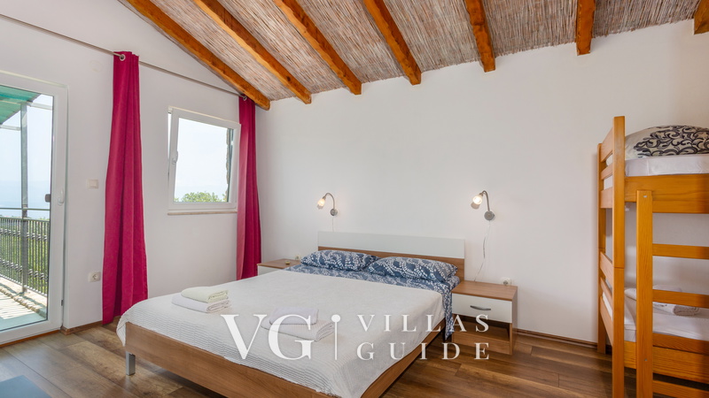 Villa Risika 1 with pool island Krk Spavaća soba