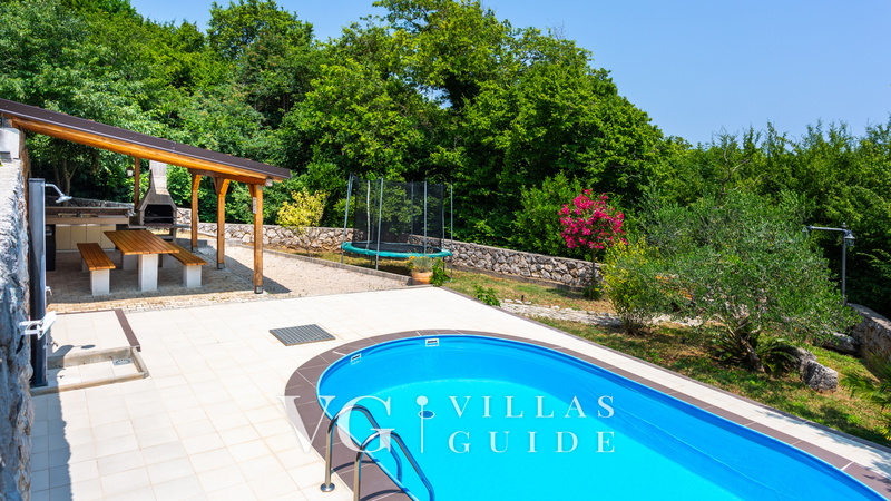 Villa Risika 1 with pool island Krk Bazen