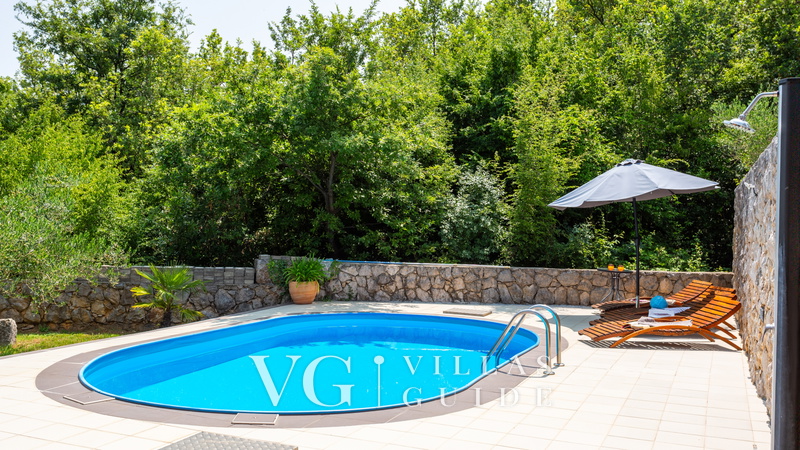 Villa Risika 1 with pool island Krk Bazen