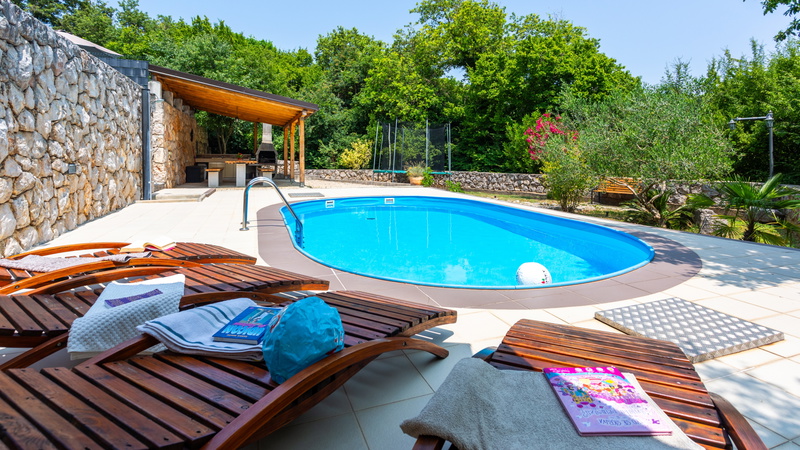 Villa Risika 1 with pool island Krk