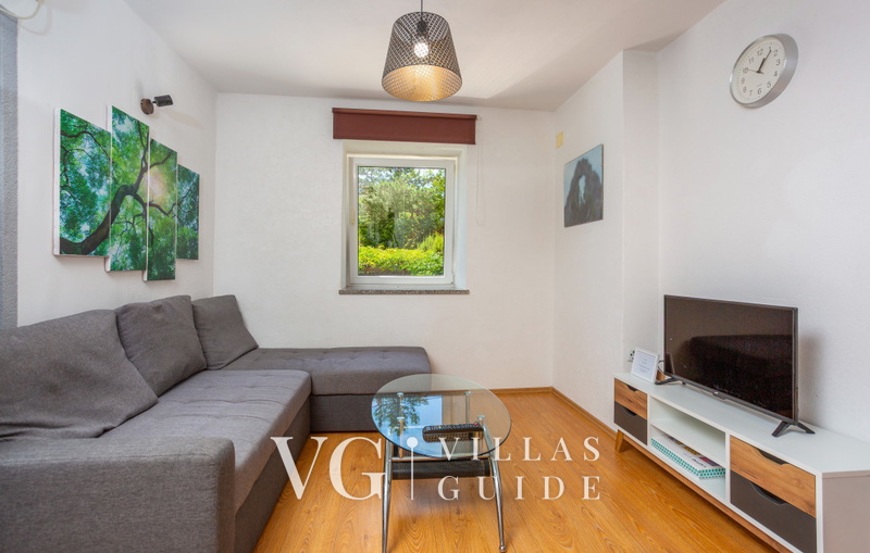 Villa Risika 2 with pool island Krk Wohnzimmer