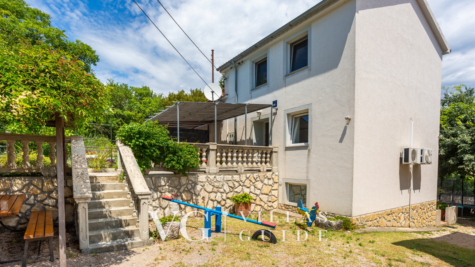 Villa Risika 2 with pool island Krk Dvorište i vanjski dio objekta