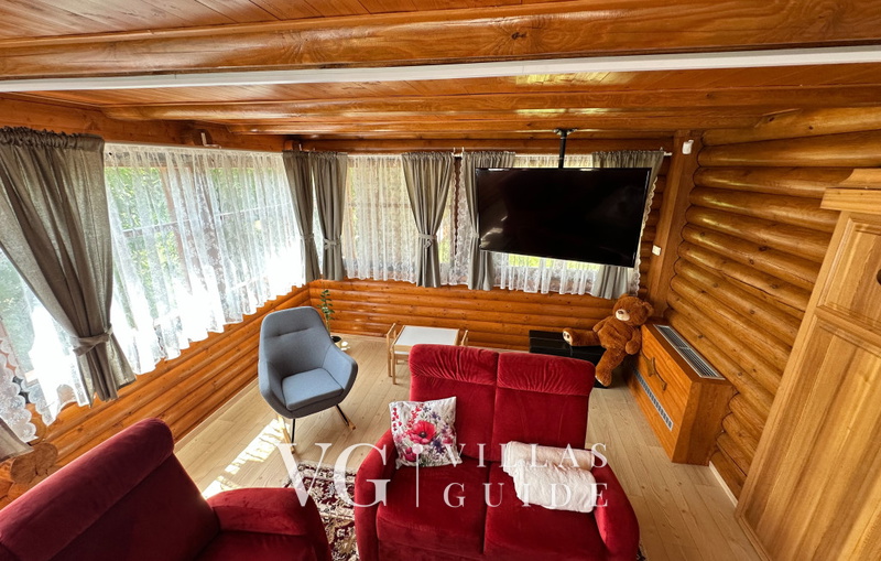 Villa Pine Log Soggiorno