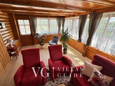 Villa Pine Log Soggiorno