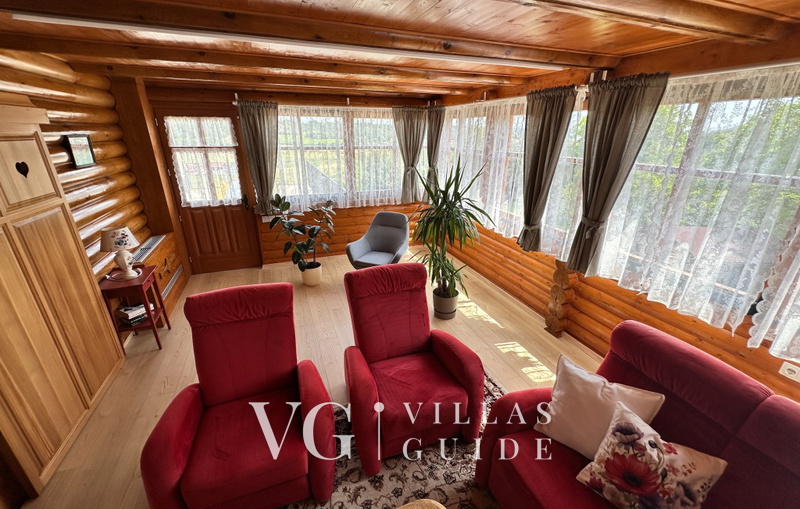 Villa Pine Log Soggiorno