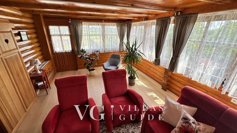 Villa Pine Log Living room