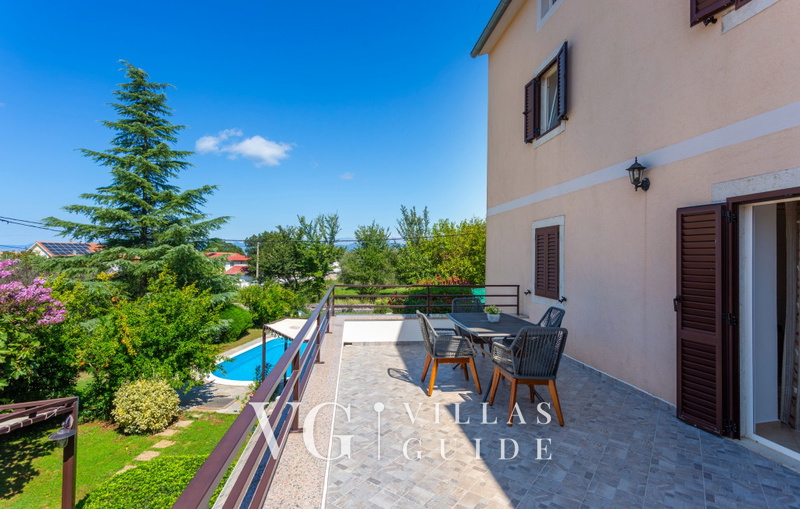 Villa Anni with pool island Krk Garden and property exterior