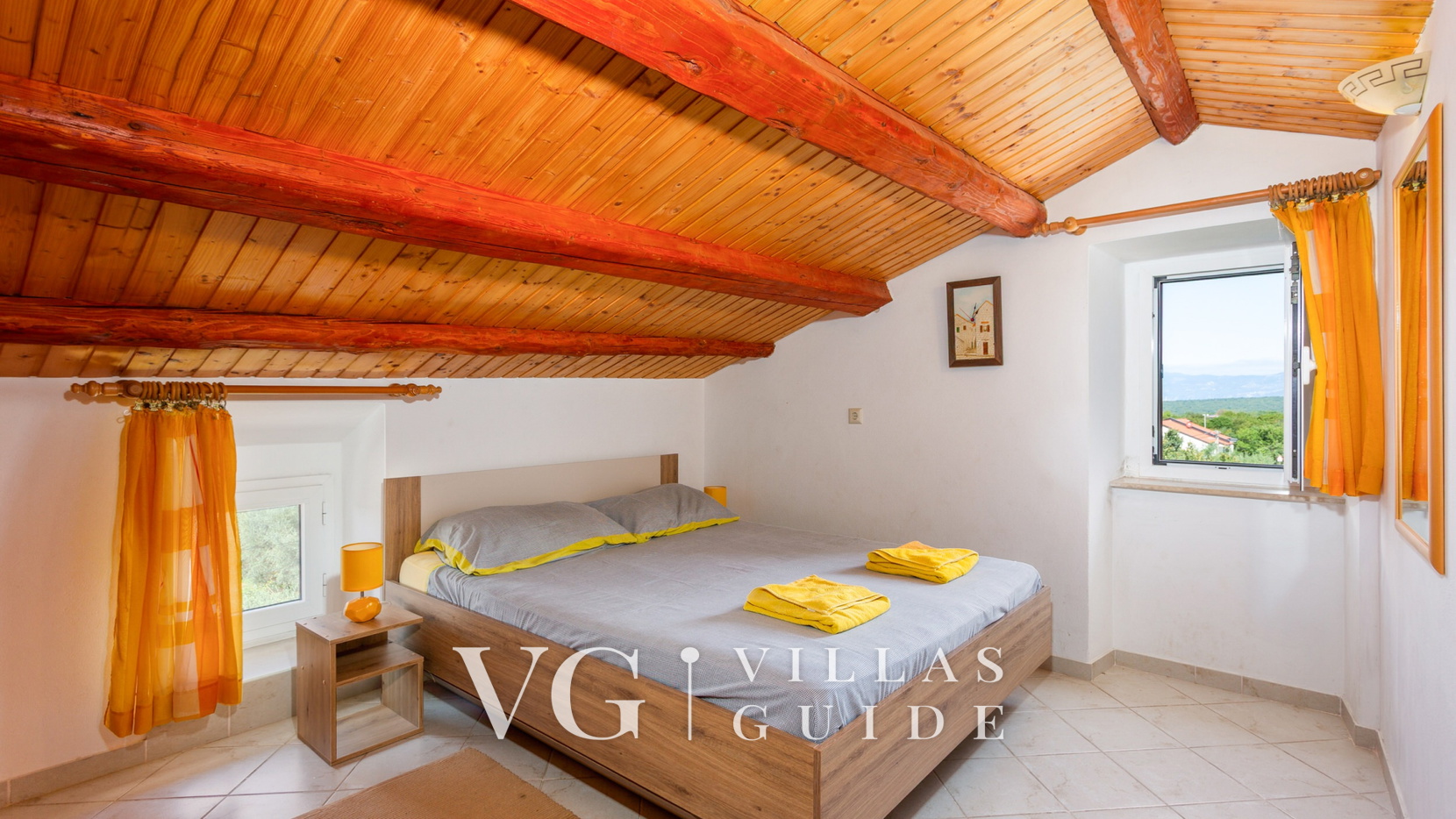 Villa Anni with pool island Krk Spavaća soba