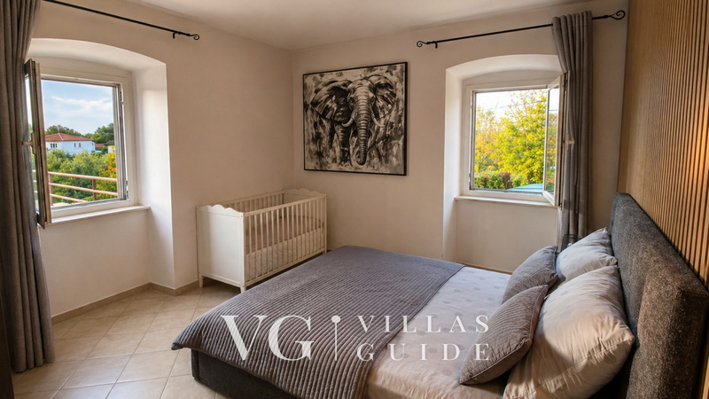 Villa Anni with pool island Krk Schlafzimmer