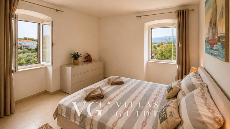 Villa Anni with pool island Krk Schlafzimmer