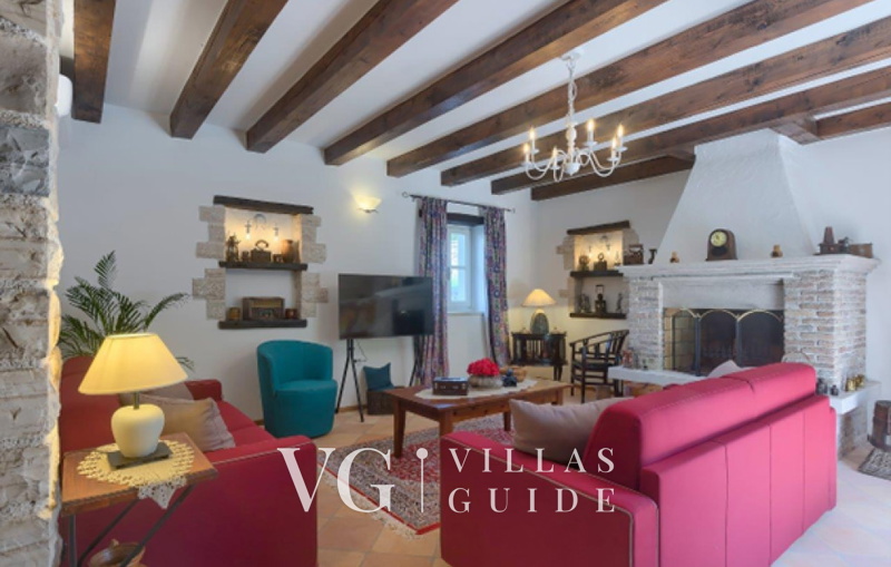 Villa White house B with pool Istria Wohnzimmer