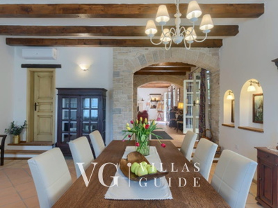 Villa White house B with pool Istria Wohnzimmer