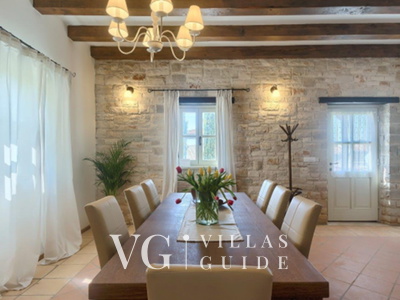 Villa White house B with pool Istria Küche