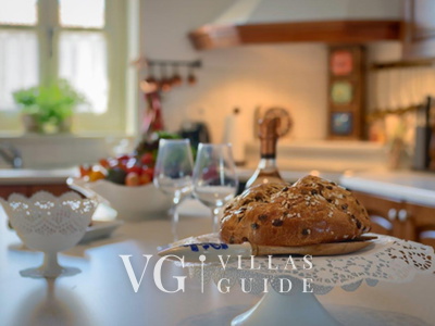 Villa White house B with pool Istria Küche