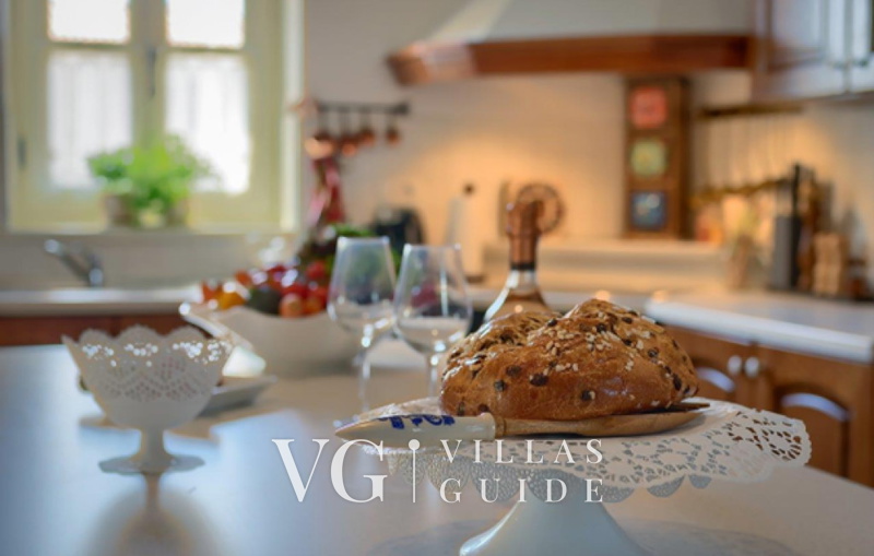 Villa White house B with pool Istria Küche