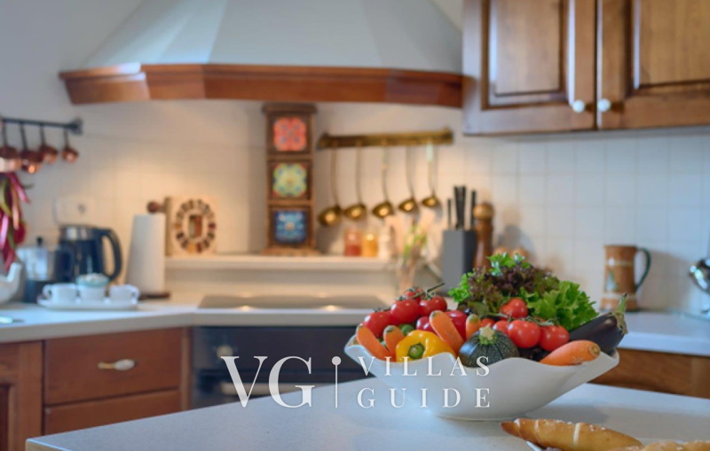 Villa White house B with pool Istria Küche