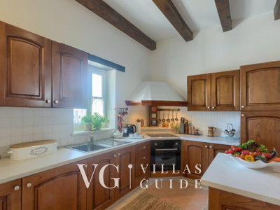 Villa White house B with pool Istria Küche