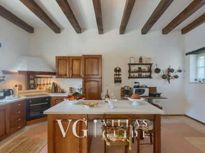 Villa White house B with pool Istria Küche