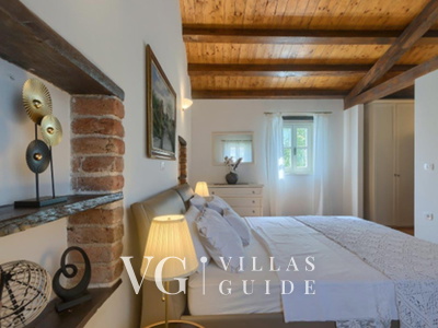 Villa White house B with pool Istria Schlafzimmer