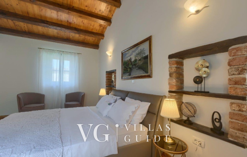 Villa White house B with pool Istria Schlafzimmer