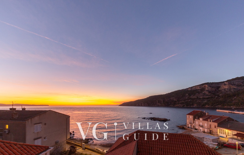 Villa Palazzo Antiqua island Vis Garden and property exterior