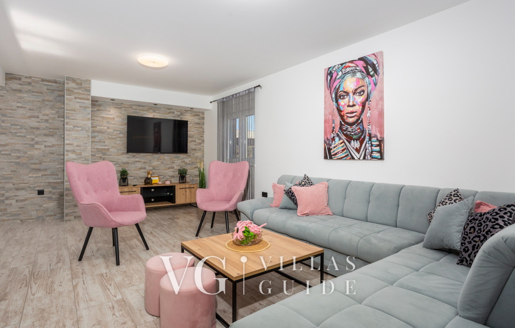 Villa Lemily with private pool Living room