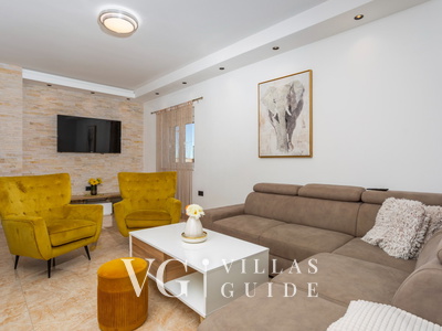 Villa Lemily with private pool Living room