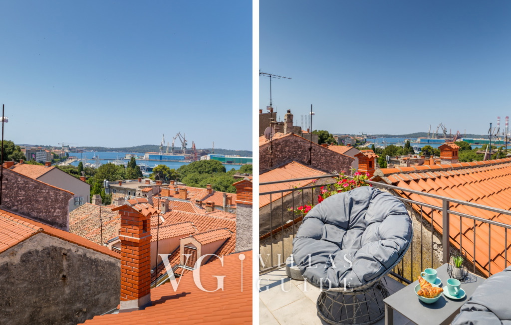 Pula Bay View apartment Garden and property exterior