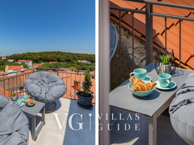 Pula Bay View apartment Garden and property exterior