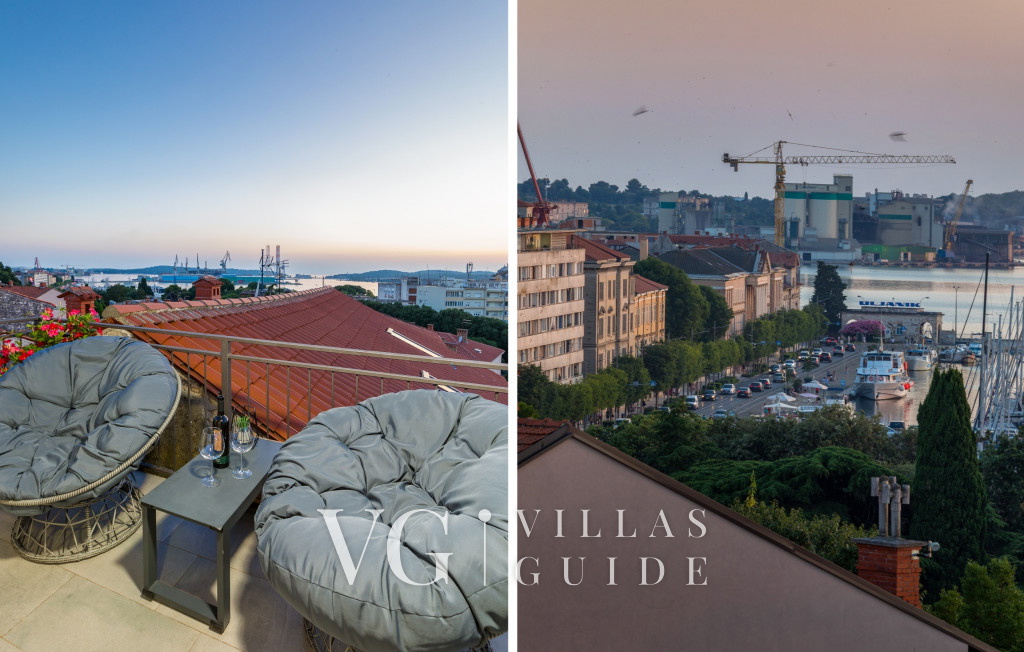 Pula Bay View apartment Garden and property exterior