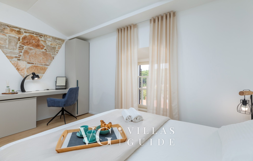 Pula Bay View apartment Camera da letto