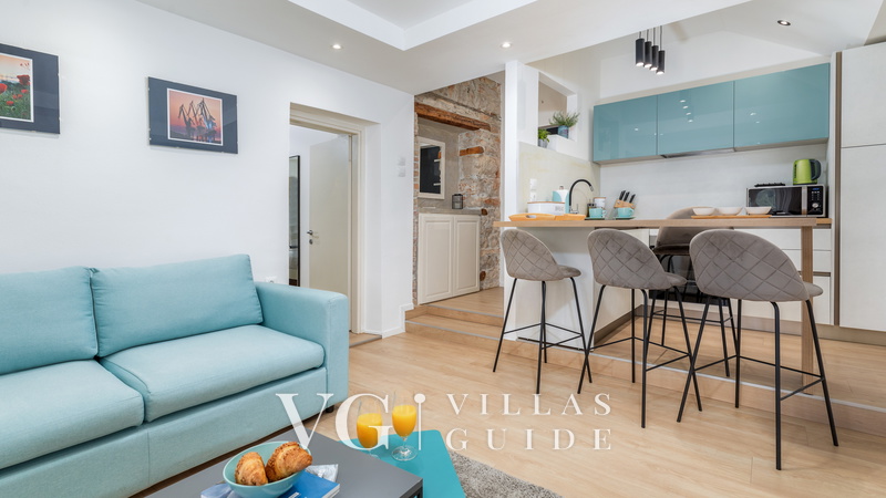 Pula Bay View apartment Wohnzimmer