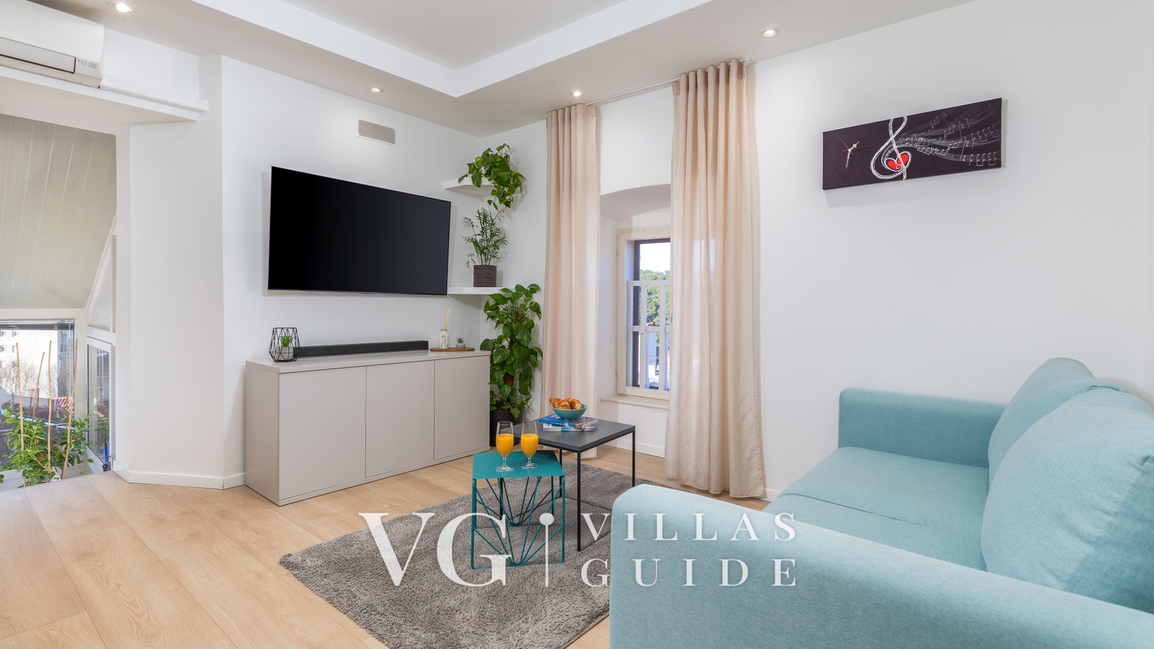 Pula Bay View apartment Wohnzimmer