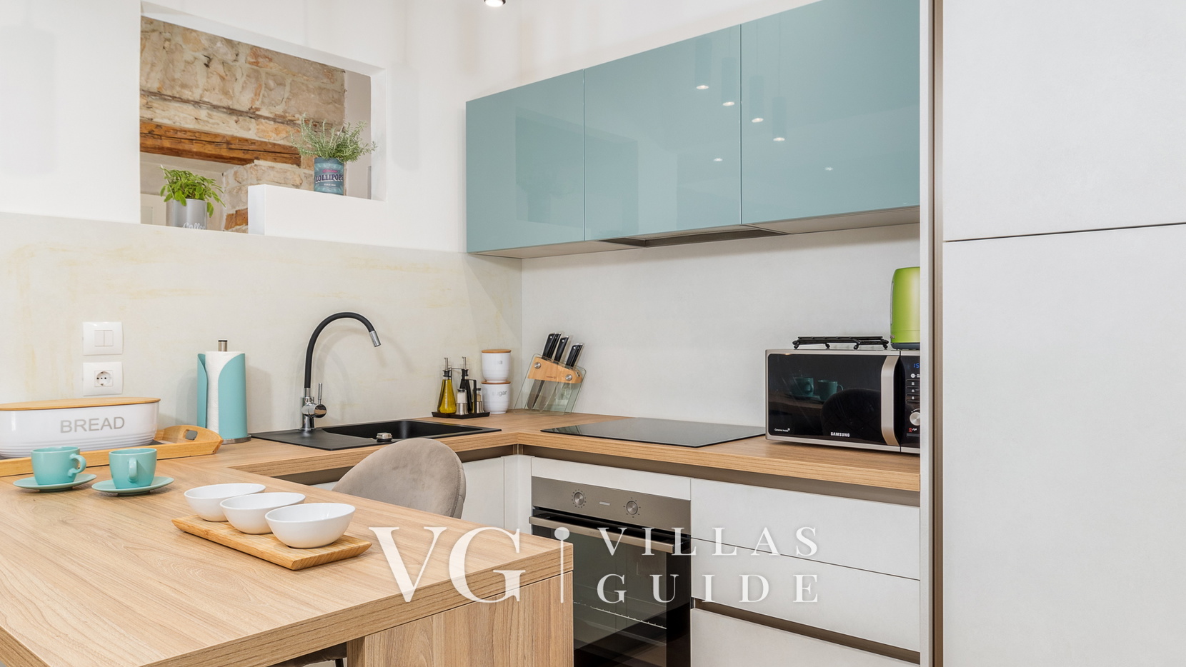 Pula Bay View apartment Küche