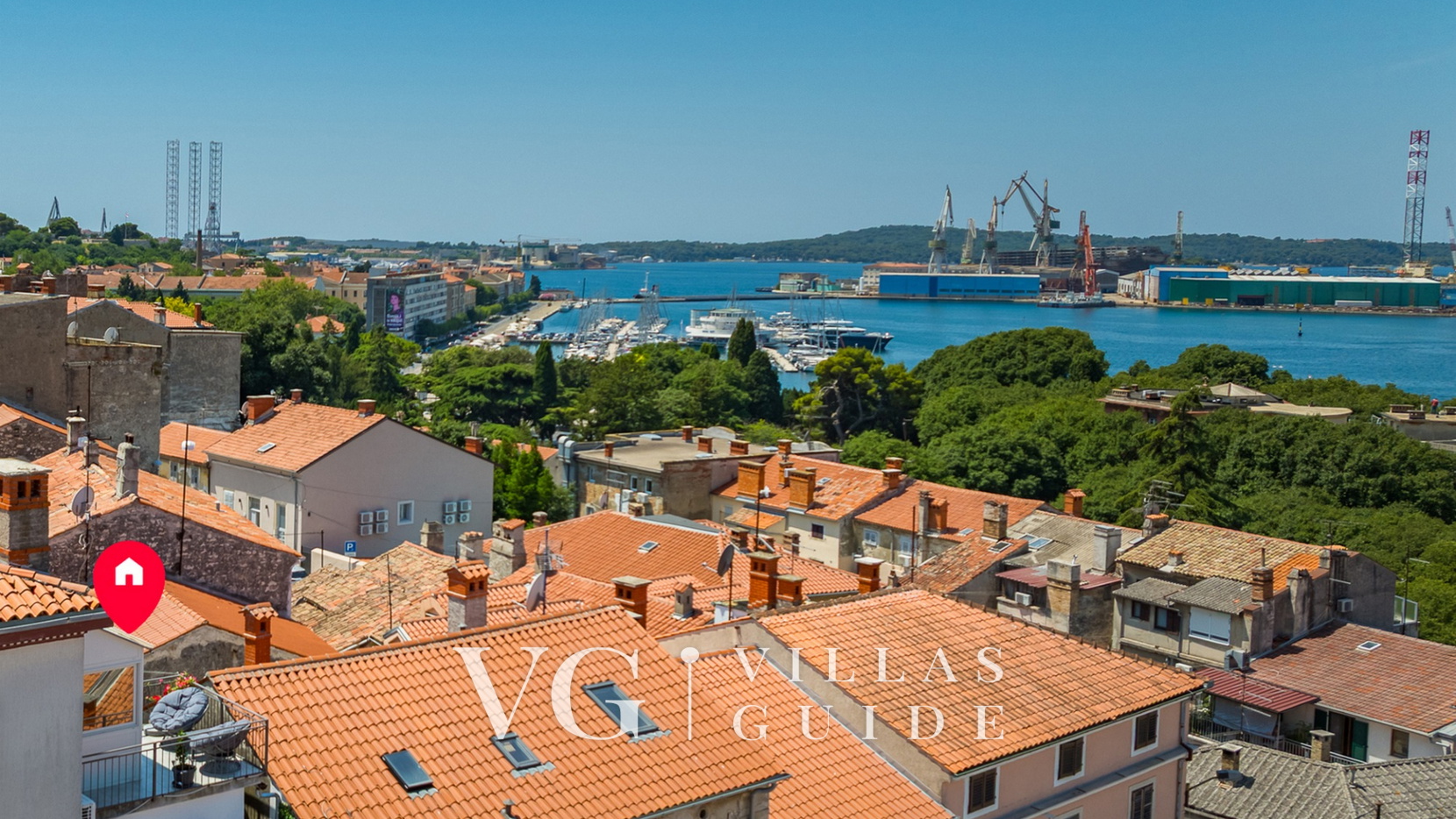 Pula Bay View apartment Garten und Außenbereich