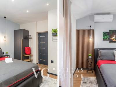 Modern & warm studio near Arena Bedroom