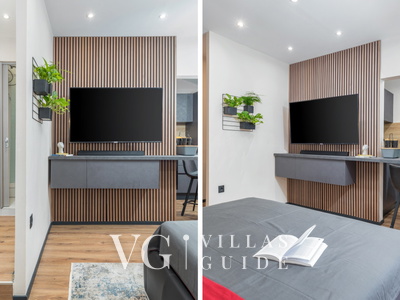 Modern & warm studio near Arena Living room