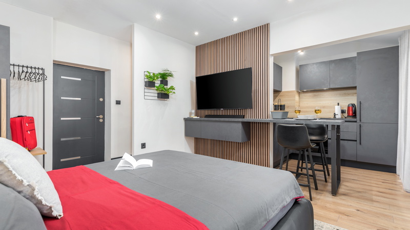 Modern & warm studio near Arena