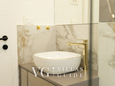 Villa Palazzo Emanuel with pool&whirpool&sauna Gästetoilette