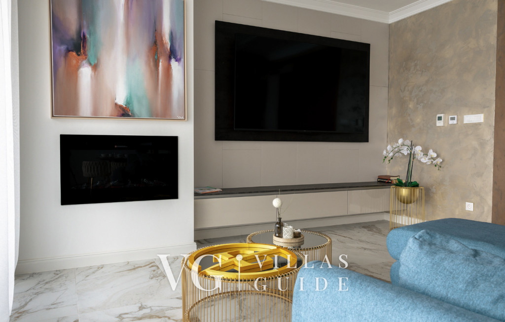 Villa Palazzo Emanuel with pool&whirpool&sauna Wohnzimmer