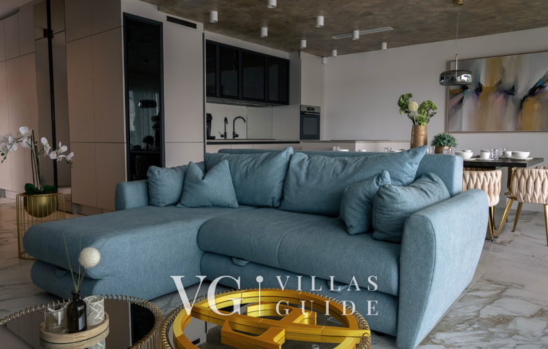 Villa Palazzo Emanuel with pool&whirpool&sauna Wohnzimmer