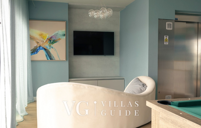 Villa Palazzo Emanuel with pool&whirpool&sauna Wohnzimmer