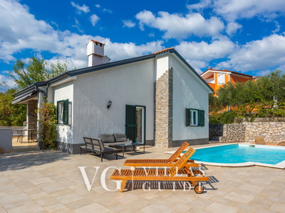 Villa Lucija with pool island Krk Giardino e esterni della proprietà