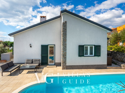 Villa Lucija with pool island Krk Giardino e esterni della proprietà