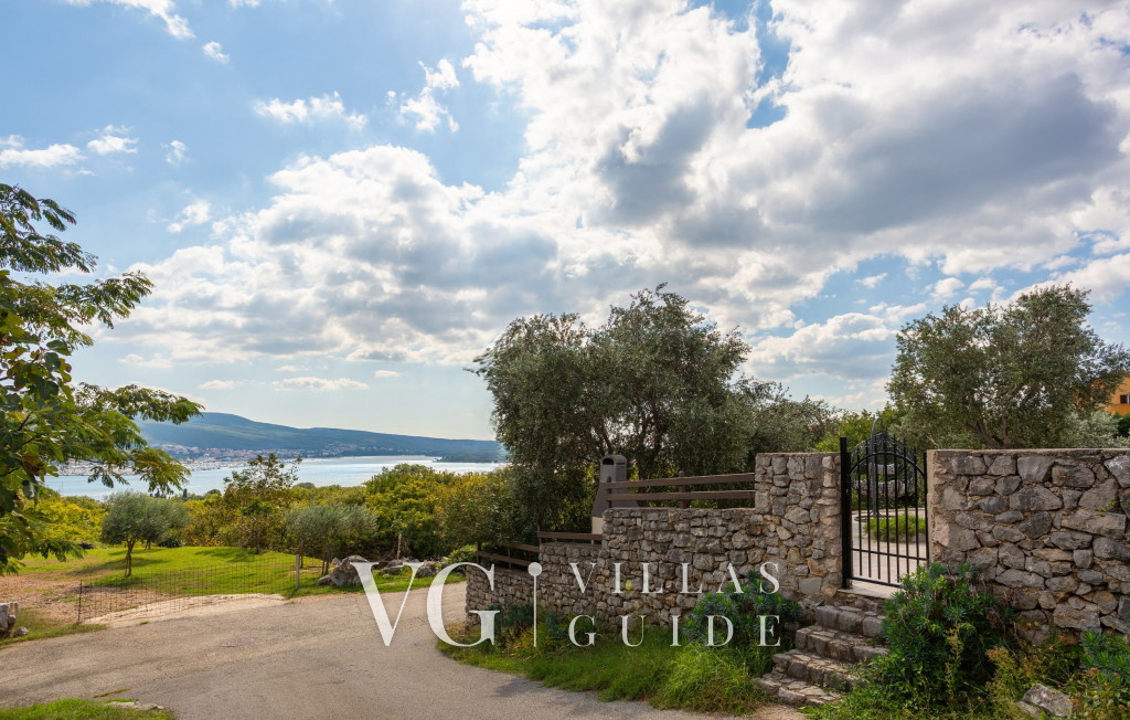 Villa Lucija with pool island Krk Giardino e esterni della proprietà
