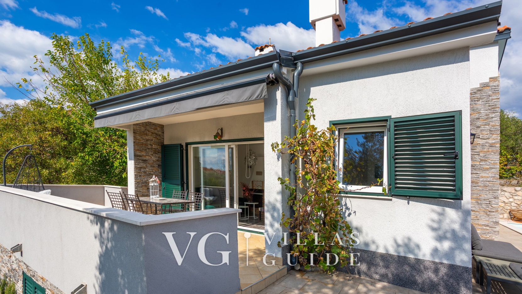 Villa Lucija with pool island Krk Giardino e esterni della proprietà