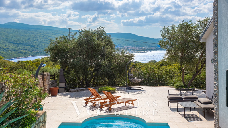 Villa Lucija with pool island Krk Giardino e esterni della proprietà