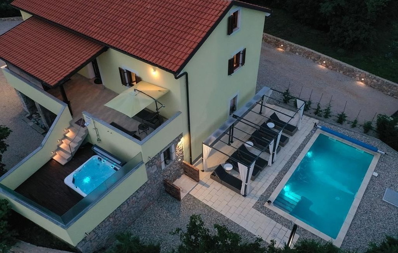 Villa Andrea with pool & whirpool Island Krk