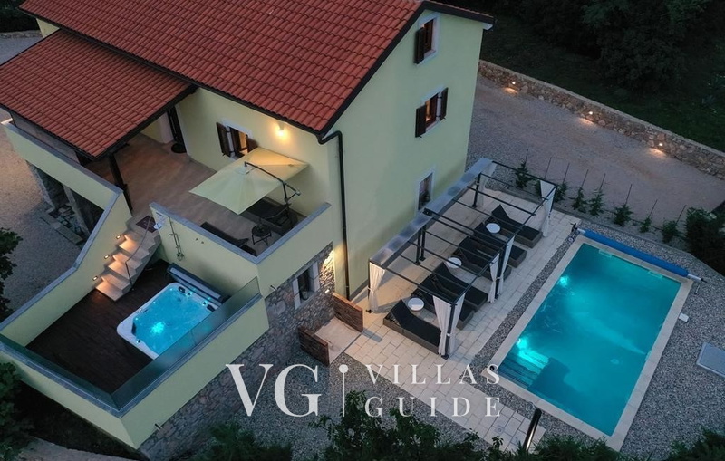 Villa Andrea with pool & whirpool Island Krk